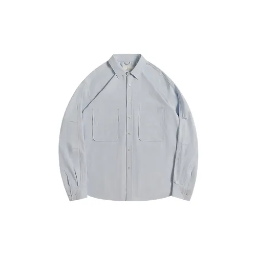 Evi Stub Shirts Men Misty Blue