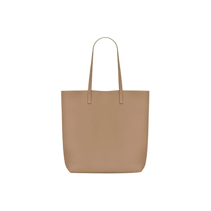 SAINT LAURENT Cow Leather Tote Bag Shopping Bag Shoulder Bag Handbag Women's Taupe-4