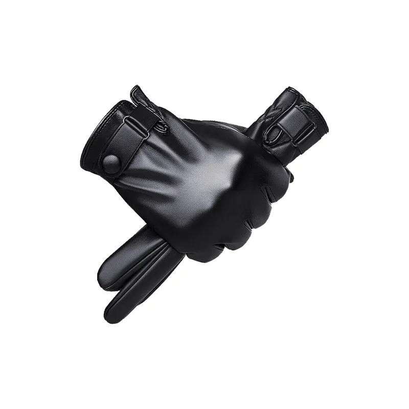 JAGUAR Sheepskin Gloves Men's Black-0