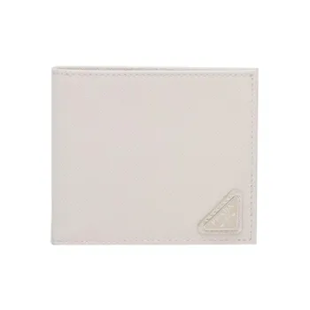 PRADA Saffiano Leather Wallet Men's White