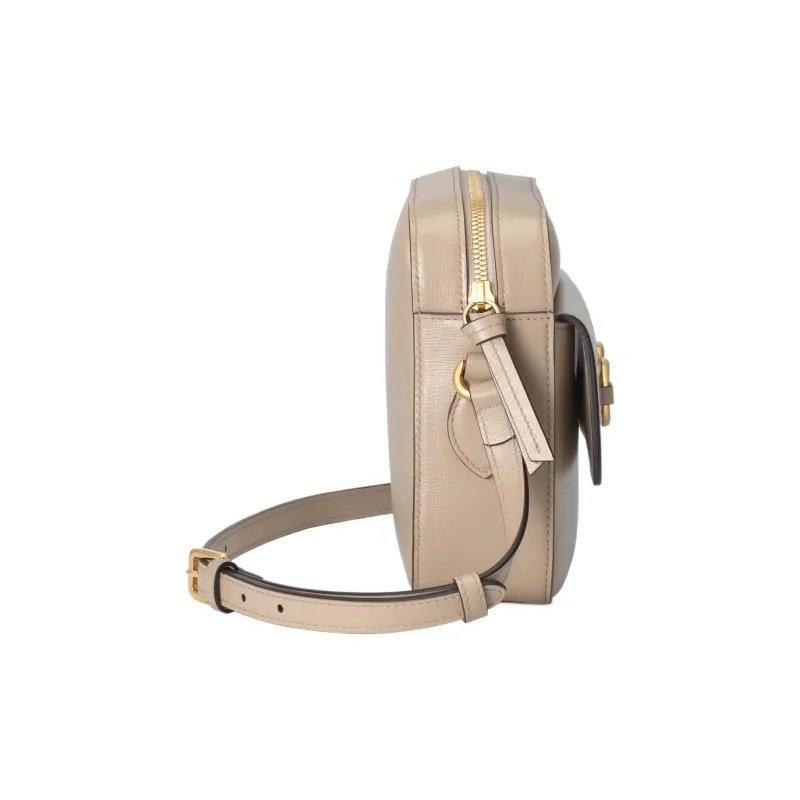 GUCCI Horsebit 1955 Leather Camera Bags Crossbody Bag Shoulder Bag Women's Beige-2