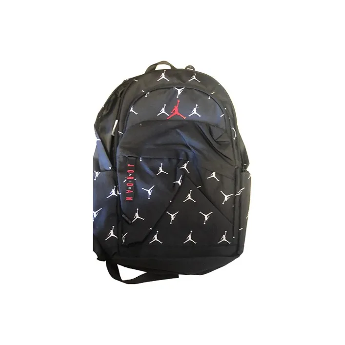 Jordan Polyester Laptop Backpack Medium Size Unisex Black-0
