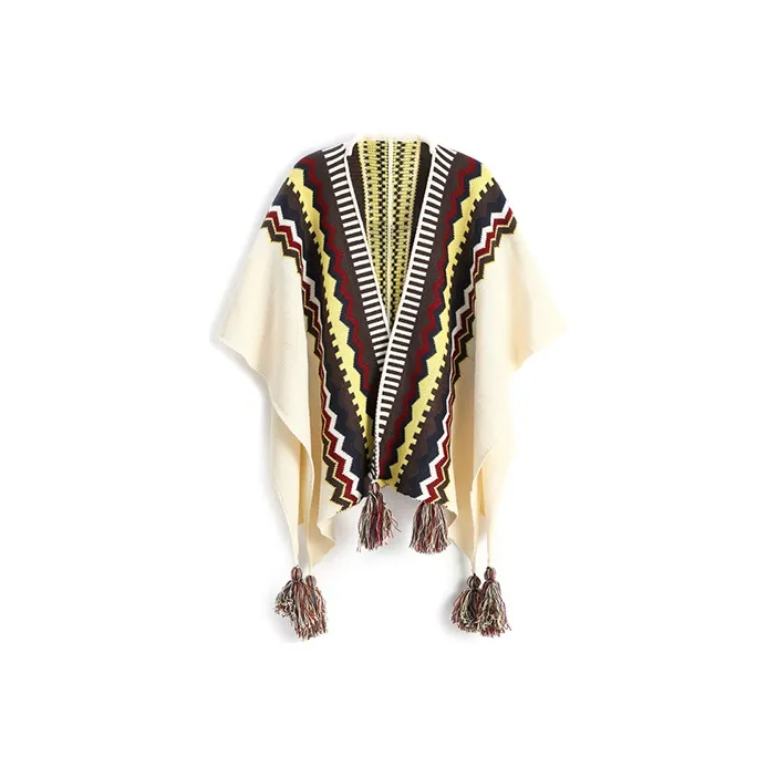 FREE RABBITⅡ Shawls Women's Beige+White Box-1