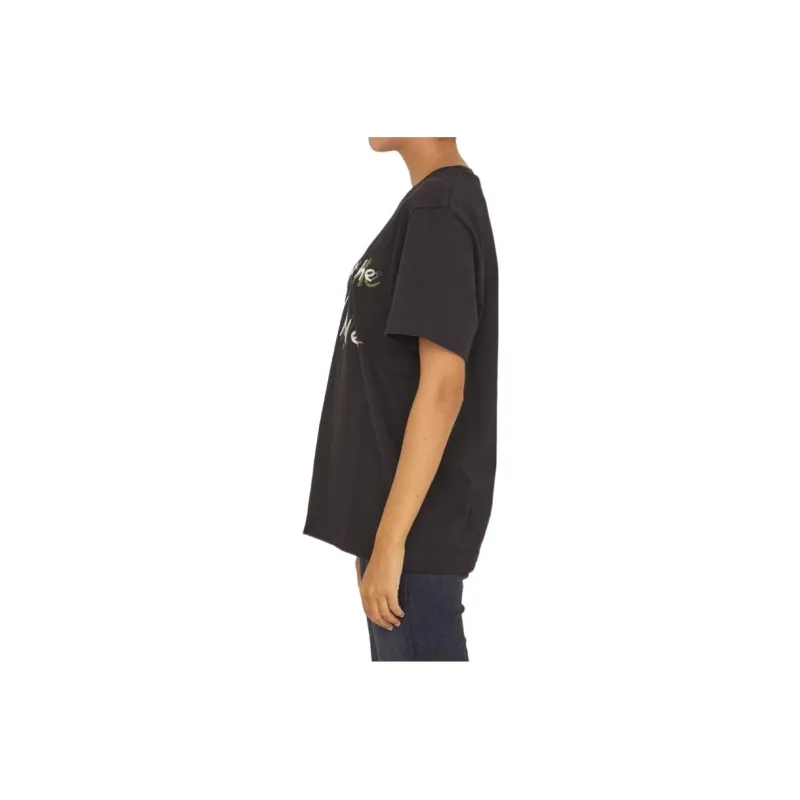 Marine Serre T Shirts Women's Black-2