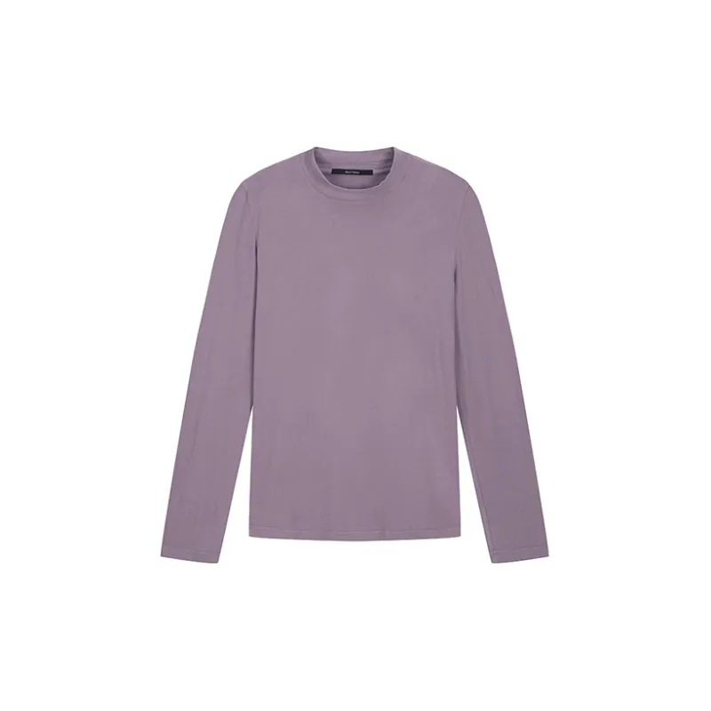 DAVID NAMAN FW22 Long Sleeved T Shirt Men's Purple-0