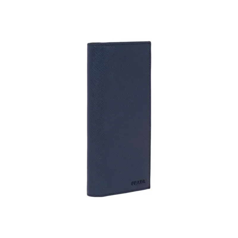 PRADA Saffiano Leather Wallet Men's Dark Blue-2