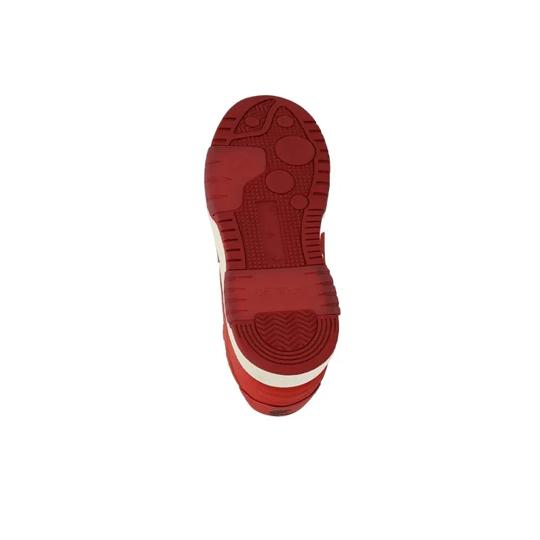 OFF WHITE Out Of Office Low Top Sneakers 'Red White'-4