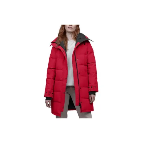 Canada Goose Shelburne Series Down Jackets Women's Red