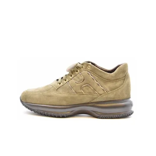 HOGAN Interactive Slip-Resistant Low-Top Sports Casual Shoes Women's Brown