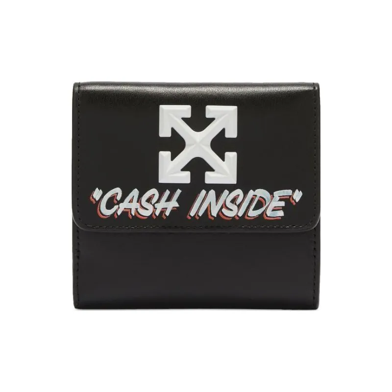OFF WHITE Jitney French Quote Wallet Black/Multicolour-0