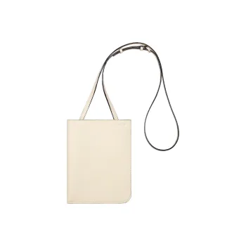 Valextra Calfskin Shoulder Bag, Crossbody Bag Card Holder Women's White