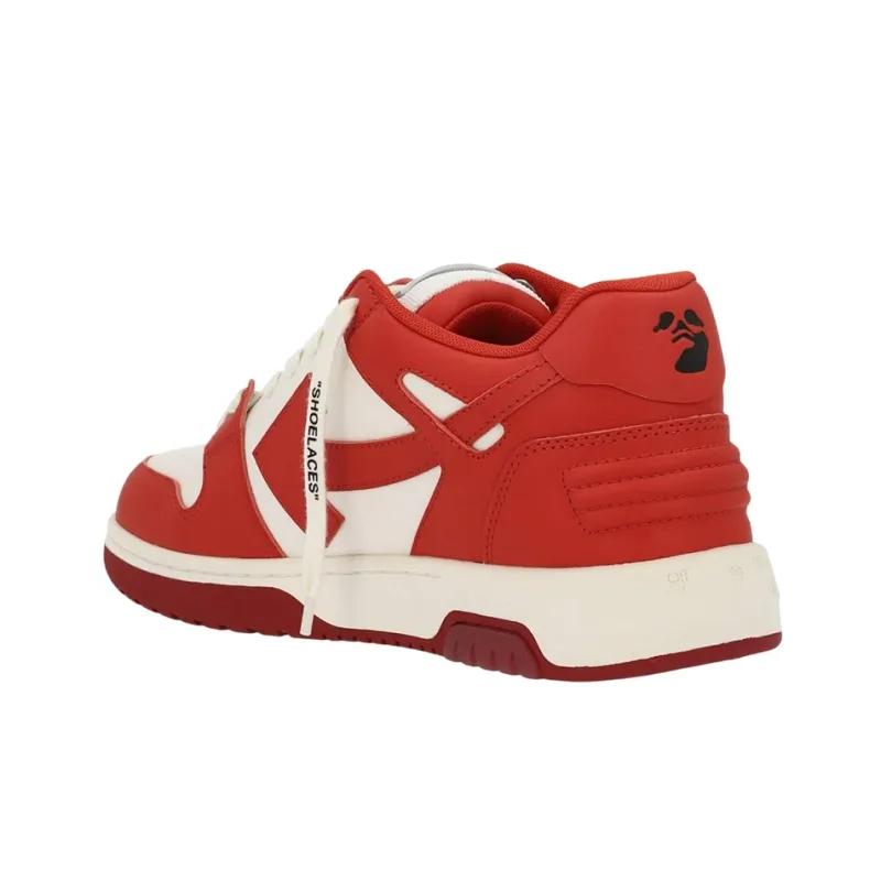 OFF WHITE Out Of Office Low Top Sneakers 'Red White'-2