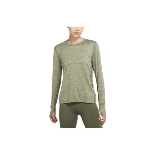 Nike T-Shirts Women's Olive Green