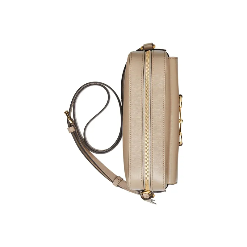 GUCCI Horsebit 1955 Leather Camera Bags Crossbody Bag Shoulder Bag Women's Beige-4