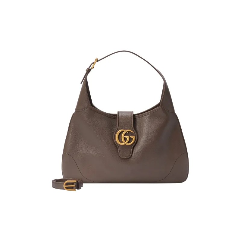 GUCCI Aphrodite Leather Handbag Shoulder Bag Women's Brown-1