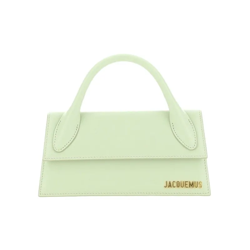 Jacquemus Cow Leather Shoulder Bag Crossbody Bag Handbag Women's Light Green-0