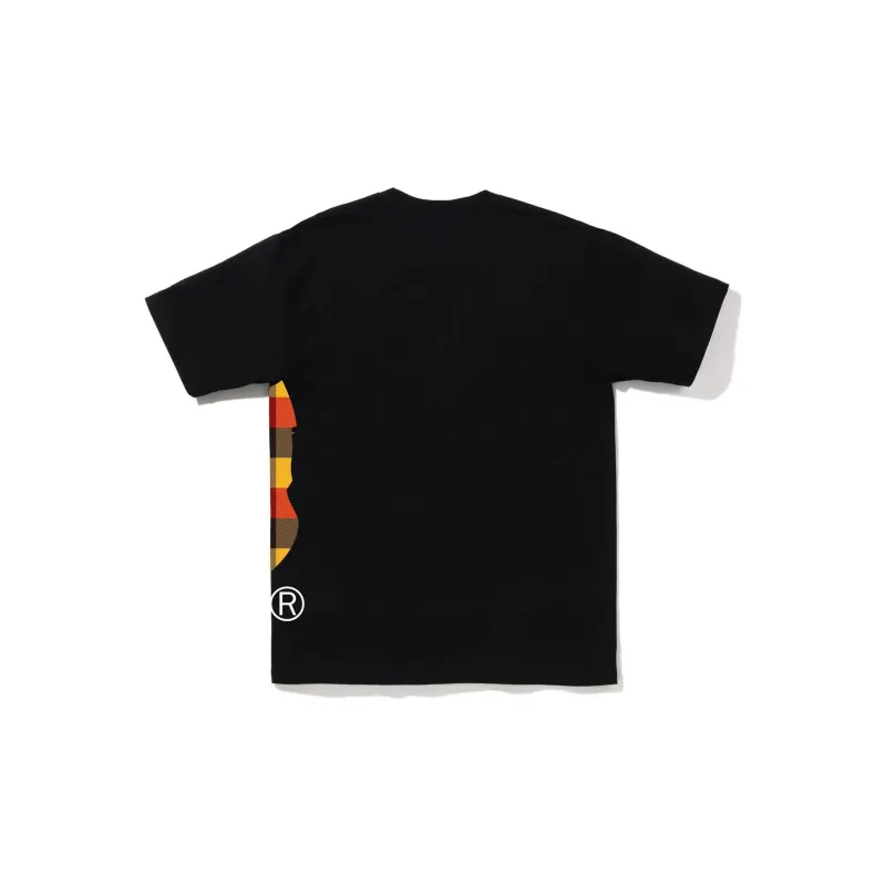 Bape Block Check Side Big Ape Head Tee FW22-3