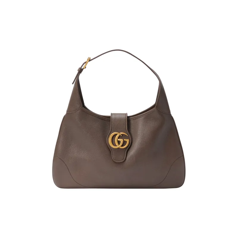 GUCCI Aphrodite Leather Handbag Shoulder Bag Women's Brown-0