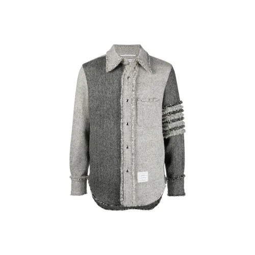 THOM BROWNE Jackets Men Gray