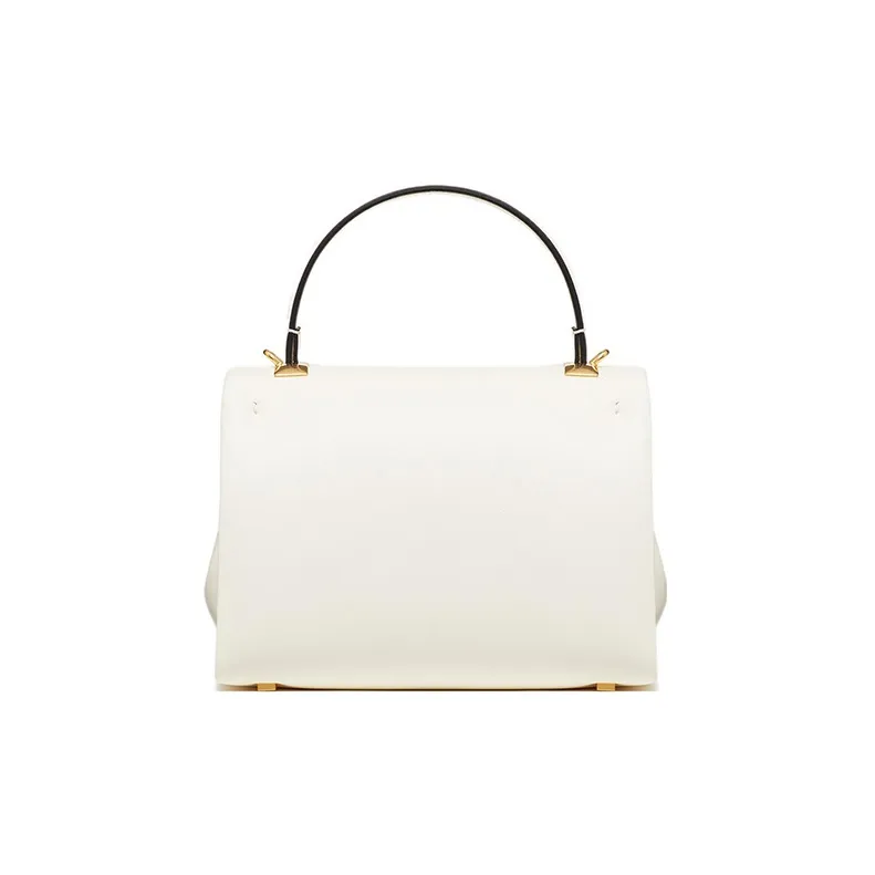 Valentino One Stud Sheepskin Shoulder Bag Crossbody Bag Handbag Mini Women's Ivory White-2