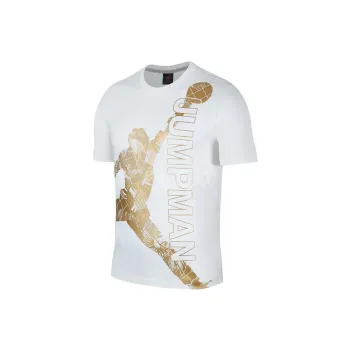 Jordan Set in Sleeve T Shirt Men's White