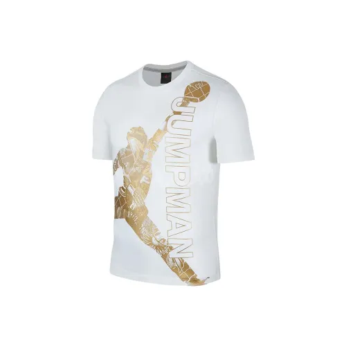 Jordan Set in Sleeve T Shirt Men's White