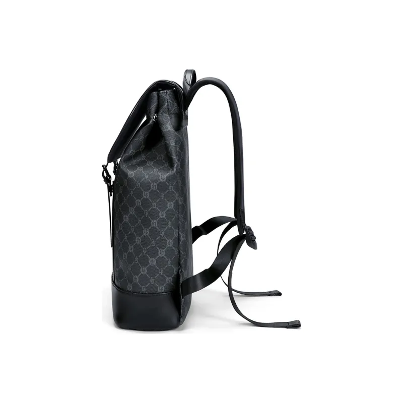 GOLF PVC With Synthetic Leather Backpack Large Size Men's Gray & Black-3