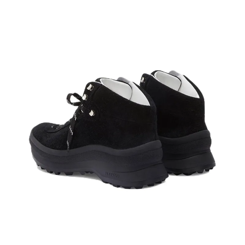 JIL SANDER Lace-up Suede Hiking Boots-3