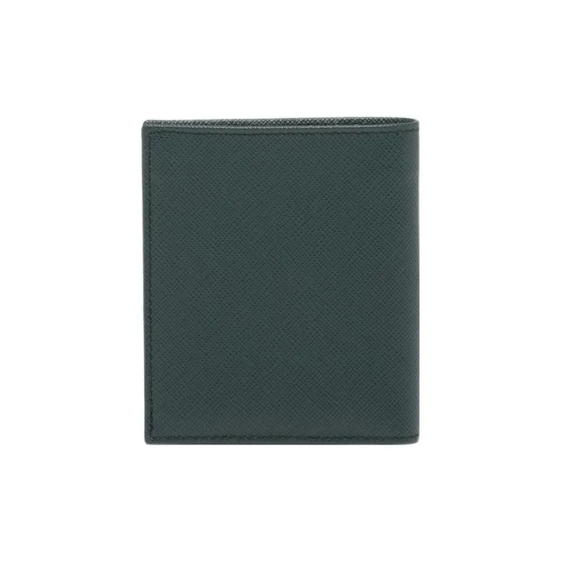 PRADA Saffiano Leather Wallet Men's Emerald Green-1