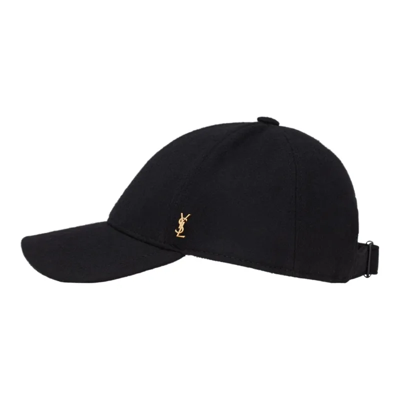 SAINT LAURENT Baseball Cap Cassandre In Felt-1