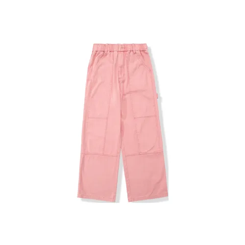 UNVESNO Casual Pants Unisex Pink