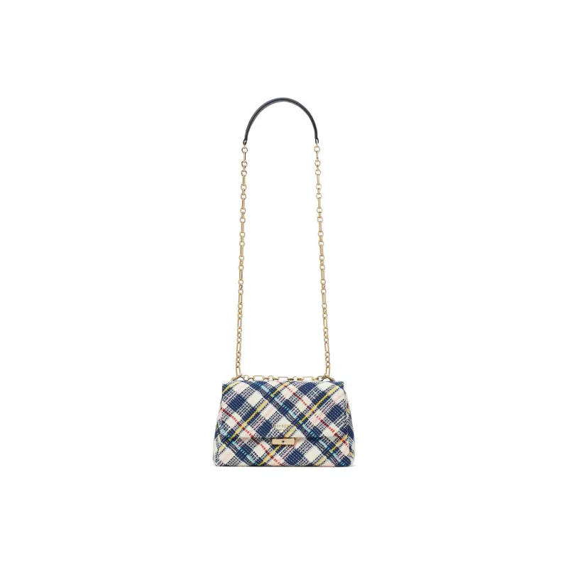 Kate Spade Carlyle Fabric Crossbody Bag Shoulder Bag Women's White & Blue-1