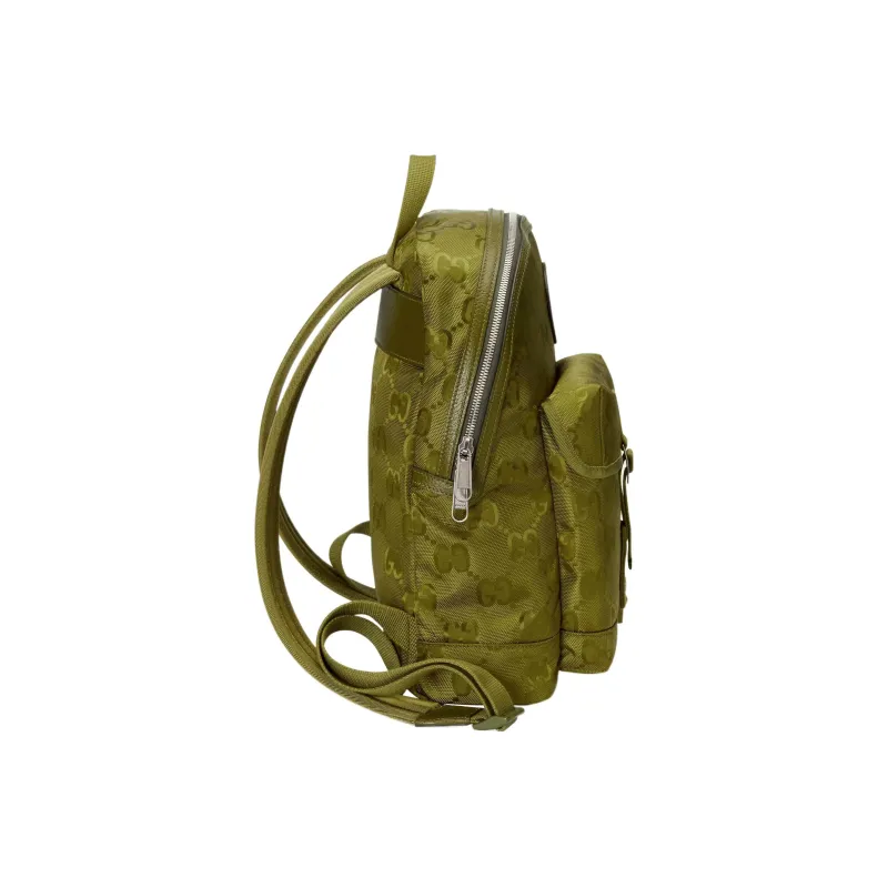GUCCI Off The Grid Leather Detail Backpack Men's Green-2
