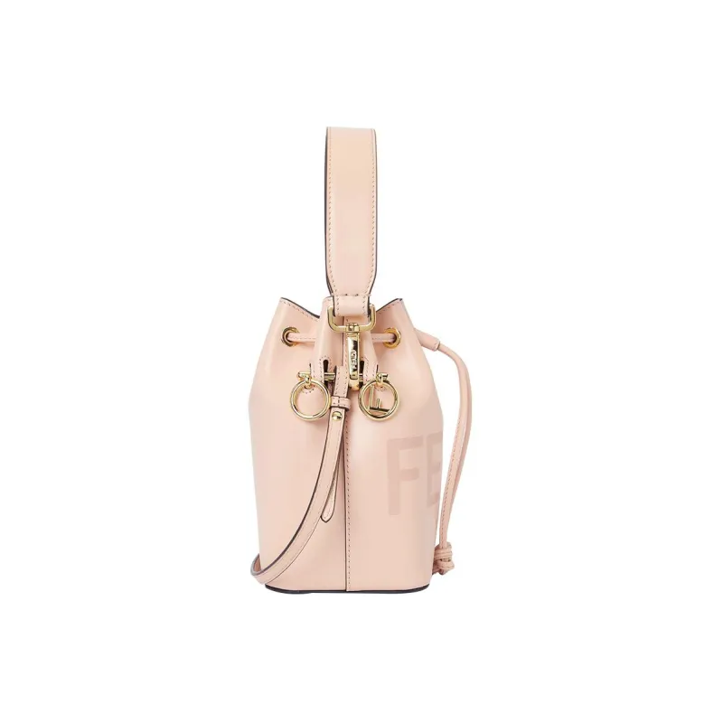FENDI Mon Tresor Calfskin Bucket Bags Shoulder Bag Crossbody Bag Handbag Mini Women's Pink-2