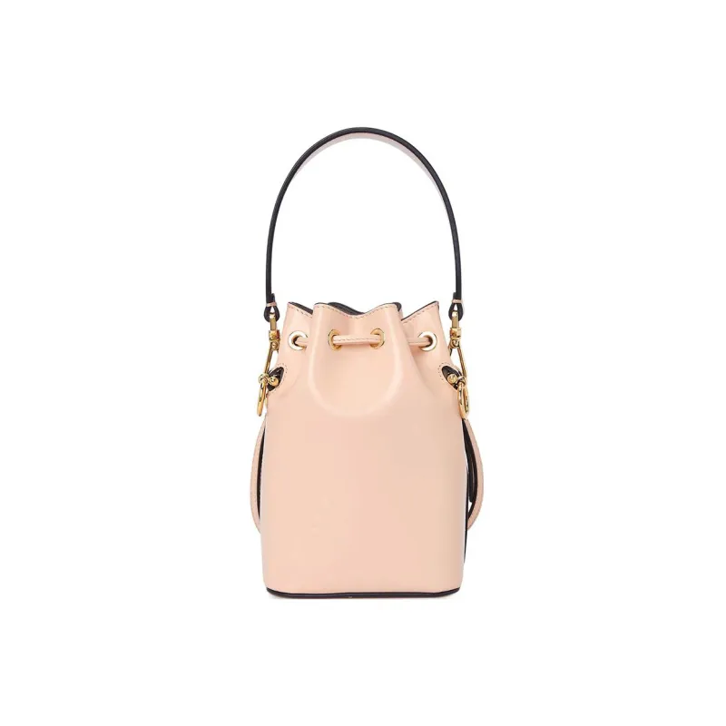 FENDI Mon Tresor Calfskin Bucket Bags Shoulder Bag Crossbody Bag Handbag Mini Women's Pink-3