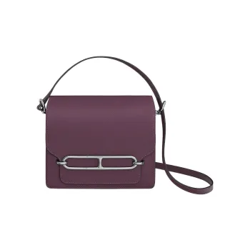 HERMES Roulis Evercolor Calfskin Pig Nose Bag Shoulder Bag Crossbody Bag Mini Women's N5 Cassis Blackcurrant Color