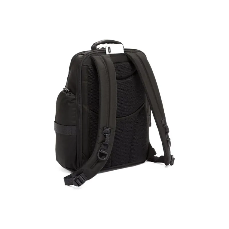 TUMI Alpha Bravo Cow Leather Laptop Backpack Regular Men's Black-1