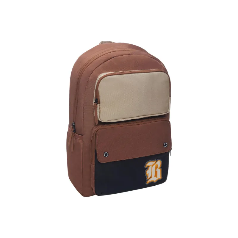 LiNing Badfive Polyester With Nylon Sports Backpack Regular Unisex Brown-1