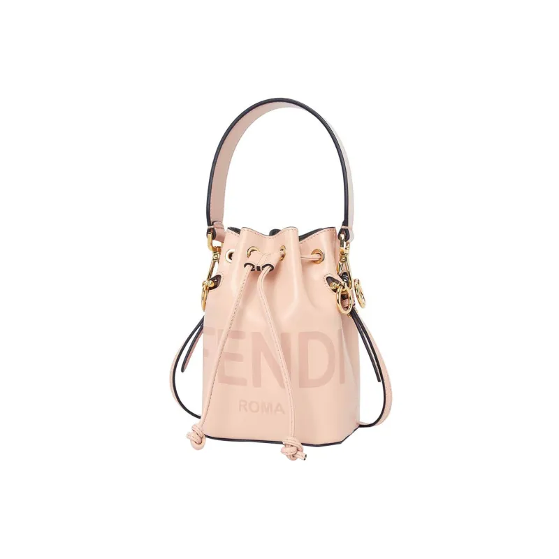 FENDI Mon Tresor Calfskin Bucket Bags Shoulder Bag Crossbody Bag Handbag Mini Women's Pink-1