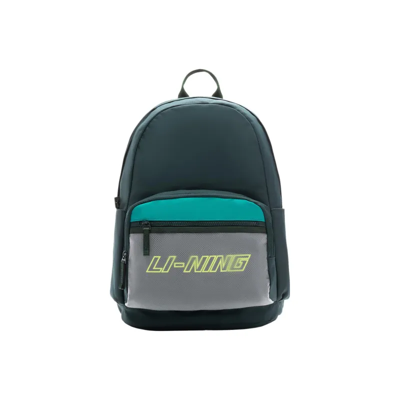 LiNing Sports Life Collection Fabric Sports Backpack Regular Unisex Green-0