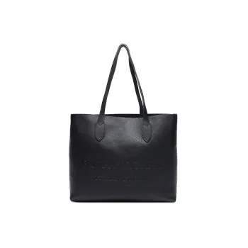 Burberry Leather Tote Bag Shopping Bag Shoulder Bag Handbag Women's Black