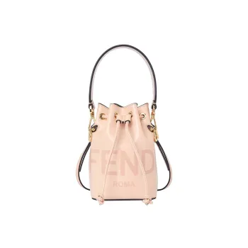 FENDI Mon Tresor Calfskin Bucket Bags Shoulder Bag Crossbody Bag Handbag Mini Women's Pink