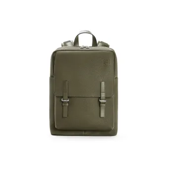 LOEWE Military Calfskin Backpack Men's Khaki Green