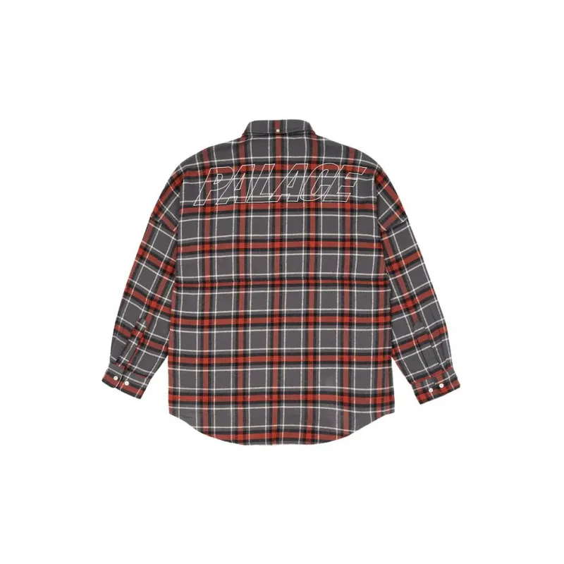 PALACE Flannel Drop Shoulder Shirt-1