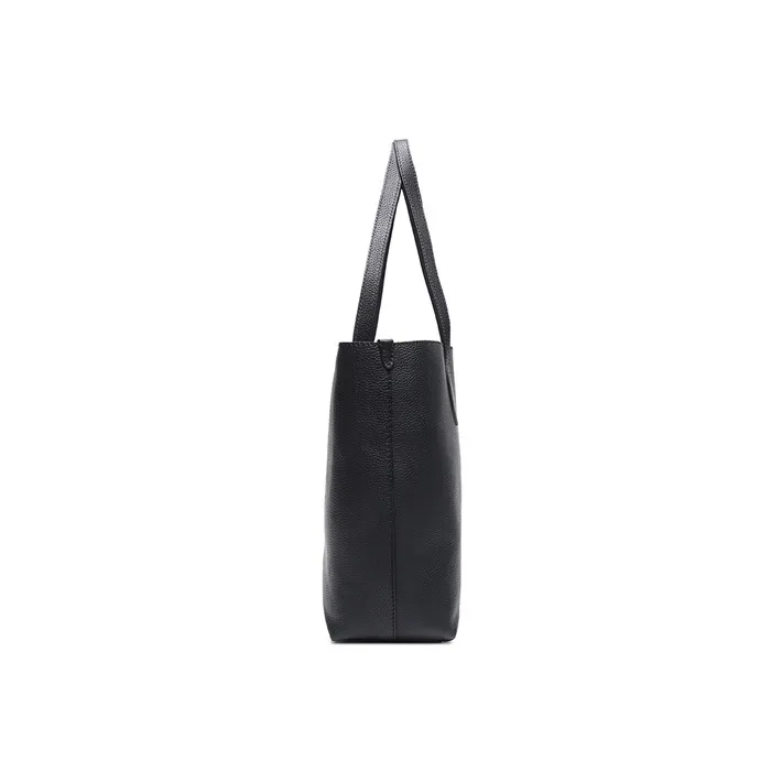 Burberry Leather Tote Bag Shopping Bag Shoulder Bag Handbag Women's Black-2