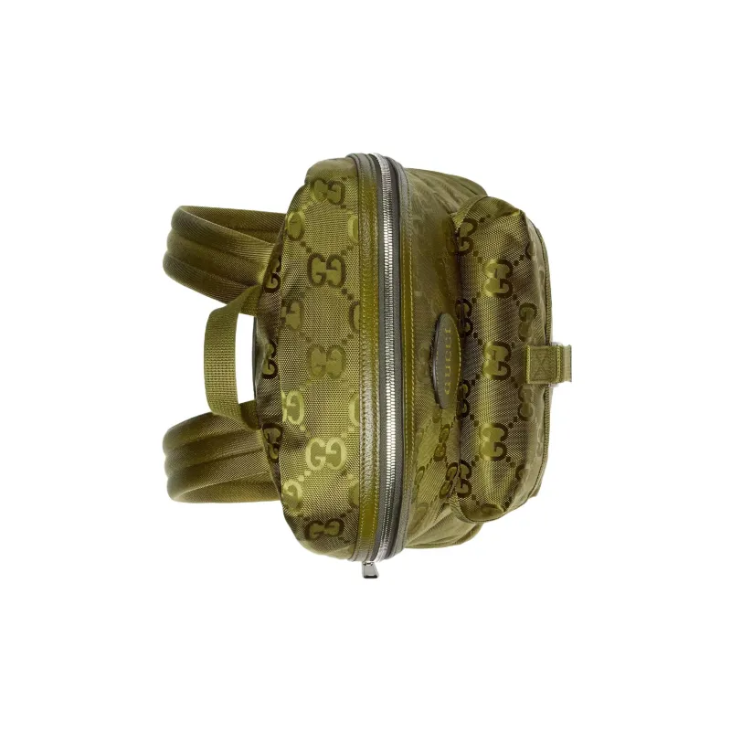 GUCCI Off The Grid Leather Detail Backpack Men's Green-5