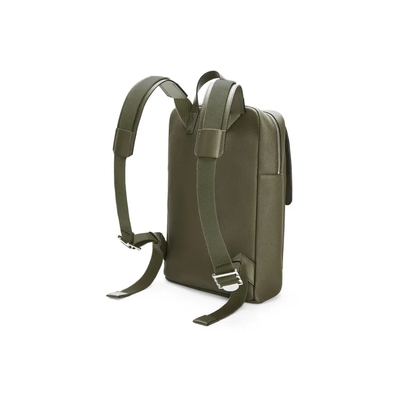 LOEWE Military Calfskin Backpack Men's Khaki Green-2