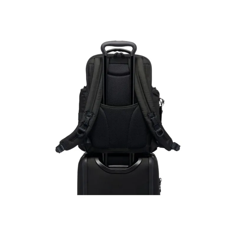 TUMI Alpha Bravo Cow Leather Laptop Backpack Regular Men's Black-3