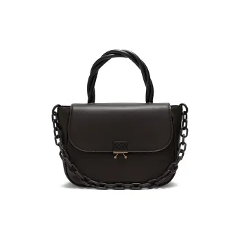 CHARLES&KEITH PU Handbag Women's DARK OAK/Sandy Sand