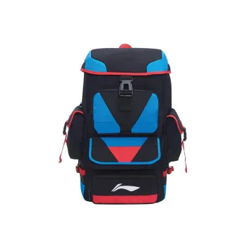 LiNing Sports Basketball Collection Polyester Sports Backpack Regular Unisex Black Blue